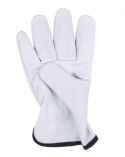 Rękawice robocze DONAU SAFETY DS-DRIVCOW, driver, skóra bydlęca, rozm. 11/XXL, białe