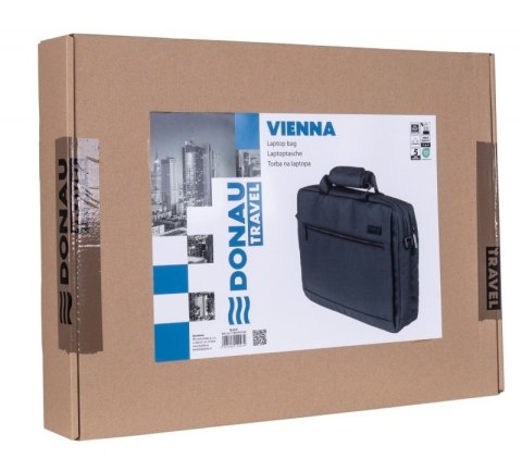 Torba na laptopa DONAU TRAVEL Vienna, 15,6", 10l, czarna