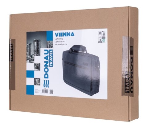 Torba na laptopa DONAU TRAVEL Vienna, 15,6", 10l, czarna