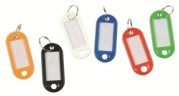 Zawieszki na klucze Q-CONNECT, 50x22mm, 100 szt., mix kolorów