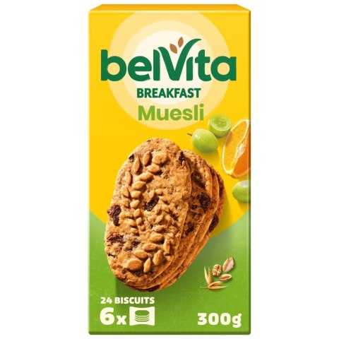 Ciasteczka zbożowe BELVITA z owocami MUSLI 300g