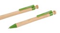 Długopis ECONOVO, obudowa 100% z biodegradowalnego bambusa, 1,0 mm, 2 szt., naturalny