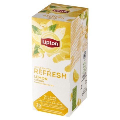 Herbata LIPTON Feel Good Selection, Refresh, cytryna, 25 kopert