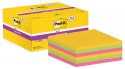 Karteczki samoprzylepne POST-IT® Super Sticky (622-P24SSCOL), 47,6x47,6mm, 90 kart./bloczek, 18 + 6 bloczków GRATIS, mix kolorów