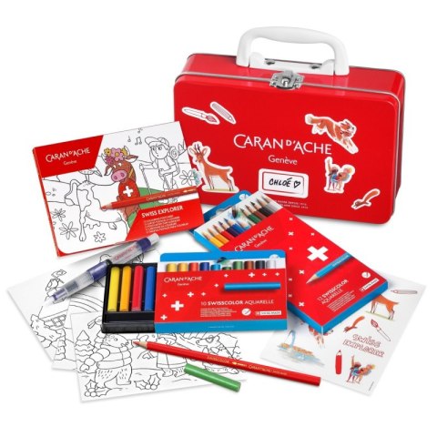 Metalowa walizka z kredkami CARAN D'ACHE Swisscolor