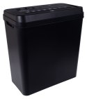Niszczarka OFFICE PRODUCTS, paski, do 10 kartek A4, kosz 14l, czarna