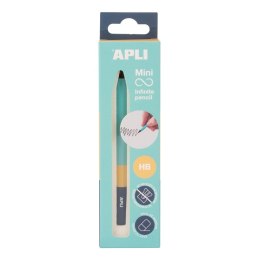 Ołówek wieczny APLI Infinite Tricolor, HB, 1 szt., pudełko kartonowe z zawieszką, niebieski