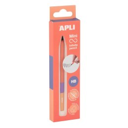 Ołówek wieczny APLI Infinite Tricolor, HB, 1 szt., pudełko kartonowe z zawieszką, pomarańczowy