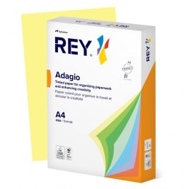 Papier ksero REY ADAGIO, A4, 160gsm, 49 żółty kanarkowy pastel *RYADA160X471 R100, 250 ark.