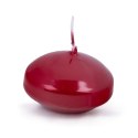 Świeca pływająca pastylka DONAU HOME, lakierowana, 48x28 mm, 12 szt., czerwona