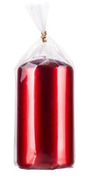 Świeca słupek DONAU HOME Aurora, 60x115mm, rubin