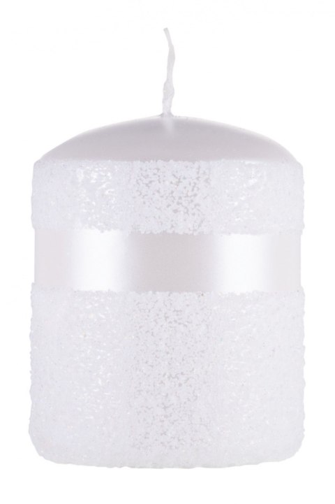 Świeca słupek DONAU HOME Milo, 70x90mm, biały perła