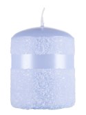 Świeca słupek DONAU HOME Milo, 70x90mm, błękit perła