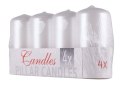 Świeca słupek DONAU HOME Standard Lakier, 50x100mm, 4 szt., biały perła