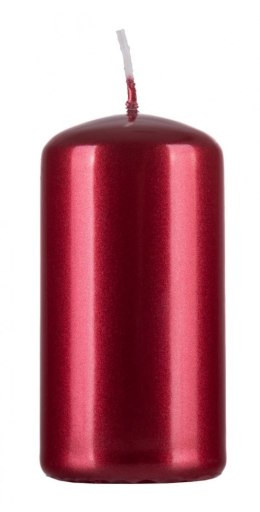 Świeca słupek DONAU HOME Standard Lakier, 50x100mm, 4 szt., czerwony metaliczny połysk