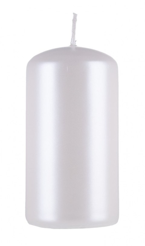 Świeca słupek DONAU HOME Standard Lakier, 60x115mm, biały perła
