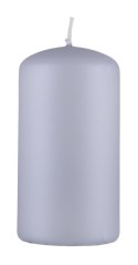 Świeca słupek DONAU HOME Standard Lakier, 60x115mm, jasny szary metaliczny mat