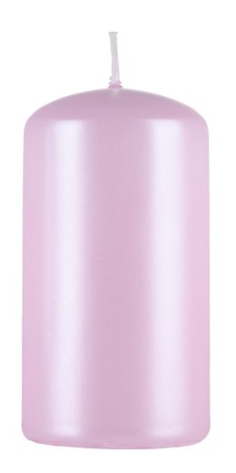 Świeca słupek DONAU HOME Standard Lakier, 60x115mm, różowy perła