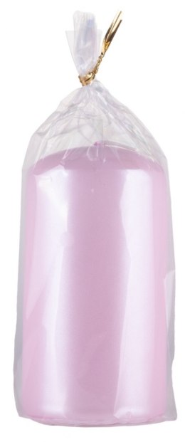 Świeca słupek DONAU HOME Standard Lakier, 60x115mm, różowy perła