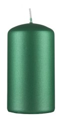 Świeca słupek DONAU HOME Standard Lakier, 60x115mm, zielony metaliczny mat