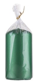 Świeca słupek DONAU HOME Standard Lakier, 60x115mm, zielony metaliczny mat