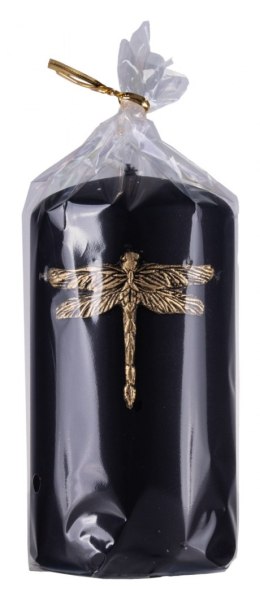 Świeca słupek DONAU HOME Ważka, 70x130mm, czarny