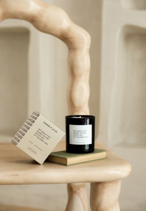 Świeca sojowa w szkle CANDLY&CO, Set Goals That Scare You, zapach No.4, 250g