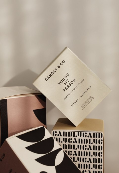 Świeca sojowa w szkle CANDLY&CO, You Are My Person And I., zapach No.3, 250g