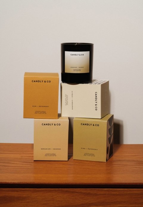 Świeca sojowa w szkle CANDLY&CO, bez cytatu, zapach No.4, 250g