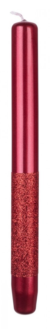Świeca stołowa DONAU HOME Onyx, 22x250mm, 4 szt., czerwony