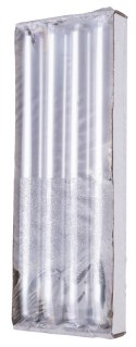Świeca stołowa DONAU HOME Onyx, 22x250mm, 4 szt., srebrny