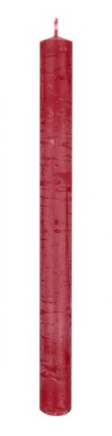 Świeca stołowa DONAU HOME Rustic Classic, 22x250mm, 4 szt., czerwony