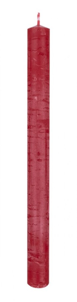 Świeca stołowa DONAU HOME Rustic Classic, 22x250mm, 4 szt., czerwony