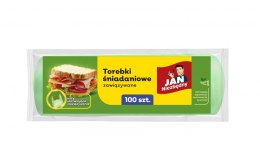Torebki śniadaniowe JAN NIEZBĘDNY, zawiązywane, 100 szt.