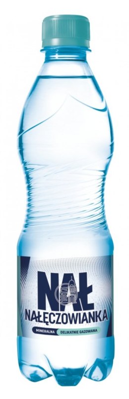 Woda mineralna NAŁĘCZOWIANKA, delikatny gaz, 0,5l