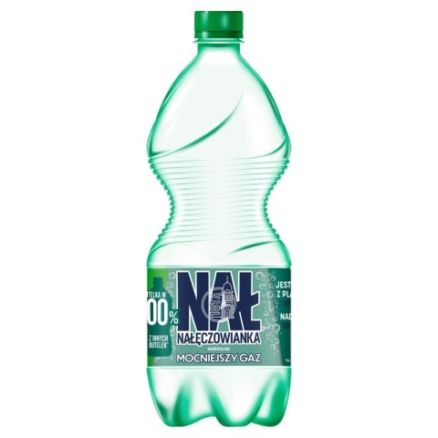 Woda mineralna NAŁĘCZOWIANKA, mocny gaz, 1l