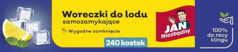 Woreczki do lodu JAN NIEZBĘDNY, pudełko 240 szt.