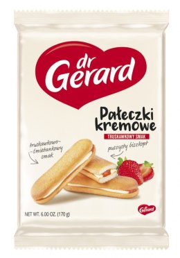 Biszkopty DR GERARD Pałeczki Kremowe, truskawkowo-śmietankowe, 170g