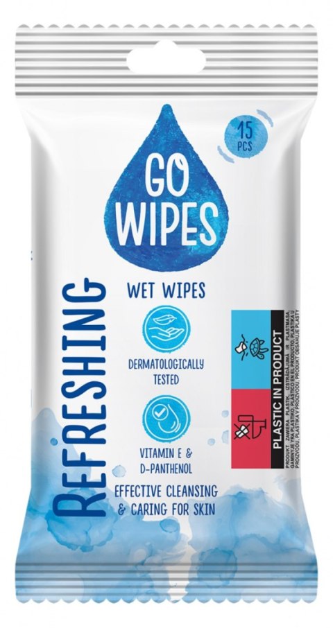 Chusteczki nawilżane GOWIPES, uniwersalne, 15 szt.