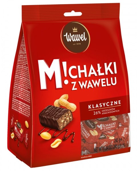 Cukierki czekoladowe WAWEL Michałki, klasyczne, 245g