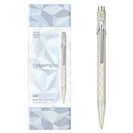 Długopis CARAN D'ACHE 849 XMAS25 Alpine Frost, w pudełku, biały