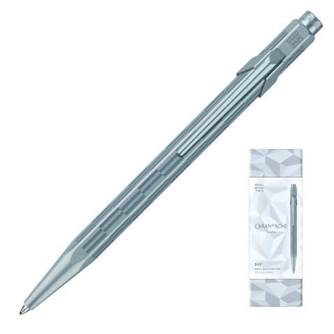 Długopis CARAN D'ACHE 849 XMAS25 Alpine Frost, w pudełku, niebieski
