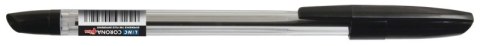 Długopis LINC Corona Plus, śr. kulki 0,7mm, gr. linii 0,3mm, czarny