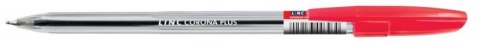 Długopis LINC Corona Plus, śr. kulki 0,7mm, gr. linii 0,3mm, czerwony