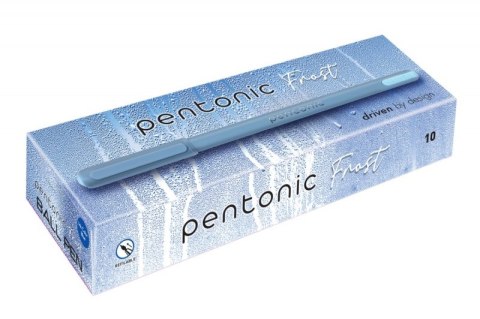 Długopis LINC Pentonic Frost, śr. kulki 0,7mm, gr. linii 0,3mm, niebieski
