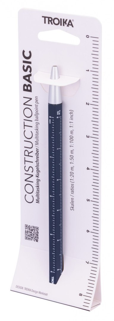 Długopis wielozadaniowy TROIKA Construction Basic, niebieski