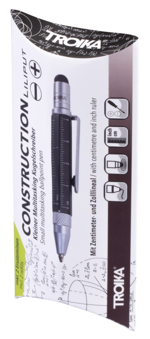 Długopis wielozadaniowy TROIKA Construction Liliput, czarny