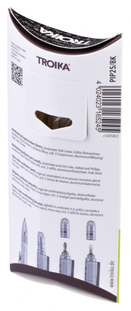 Długopis wielozadaniowy TROIKA Construction Liliput, czarny