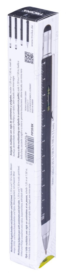 Długopis wielozadaniowy TROIKA Construction, czarny
