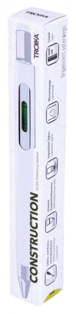 Długopis wielozadaniowy TROIKA Construction, srebrny